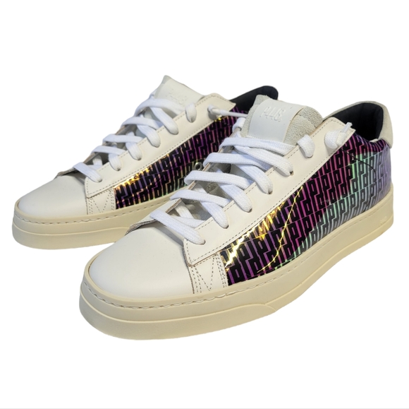 P448 Shoes - NWT P448 Holographic Jack Monogram Sneakers
